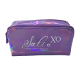 Fashion Customized Holographic PU leather cosmetic makeup bag